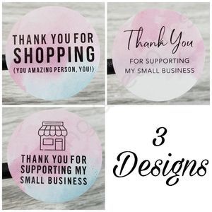 7/$15 100ct Thank You Stickers Round 1" Labels